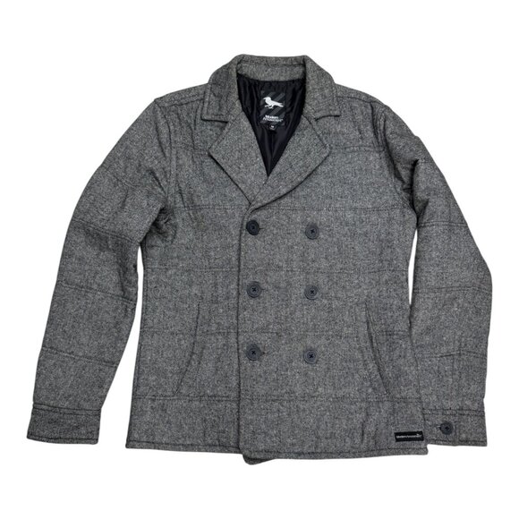 MODERN AMUSEMENT Wool Blend Luxury Winter Puffer Parka Jacket Mens Medium - Picture 1 of 5